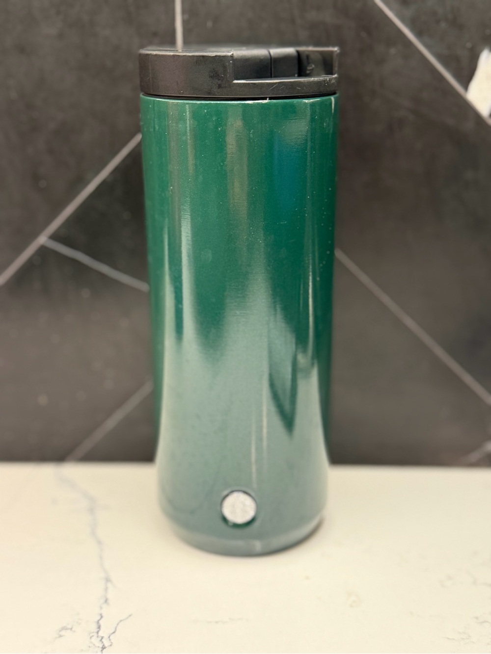 Starbucks 2023 Green Shimmer Stainless Steel Travel Tumbler Mug 12 oz
